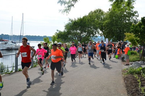 Runners during the 5k Marathon