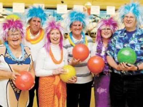 Participants at bowlathon