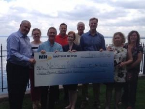 Martin & Hillyer Associates is proud to present Nelson Youth Centres with a cheque for $16,325.15