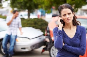 Motor Collison with Female on the Phone