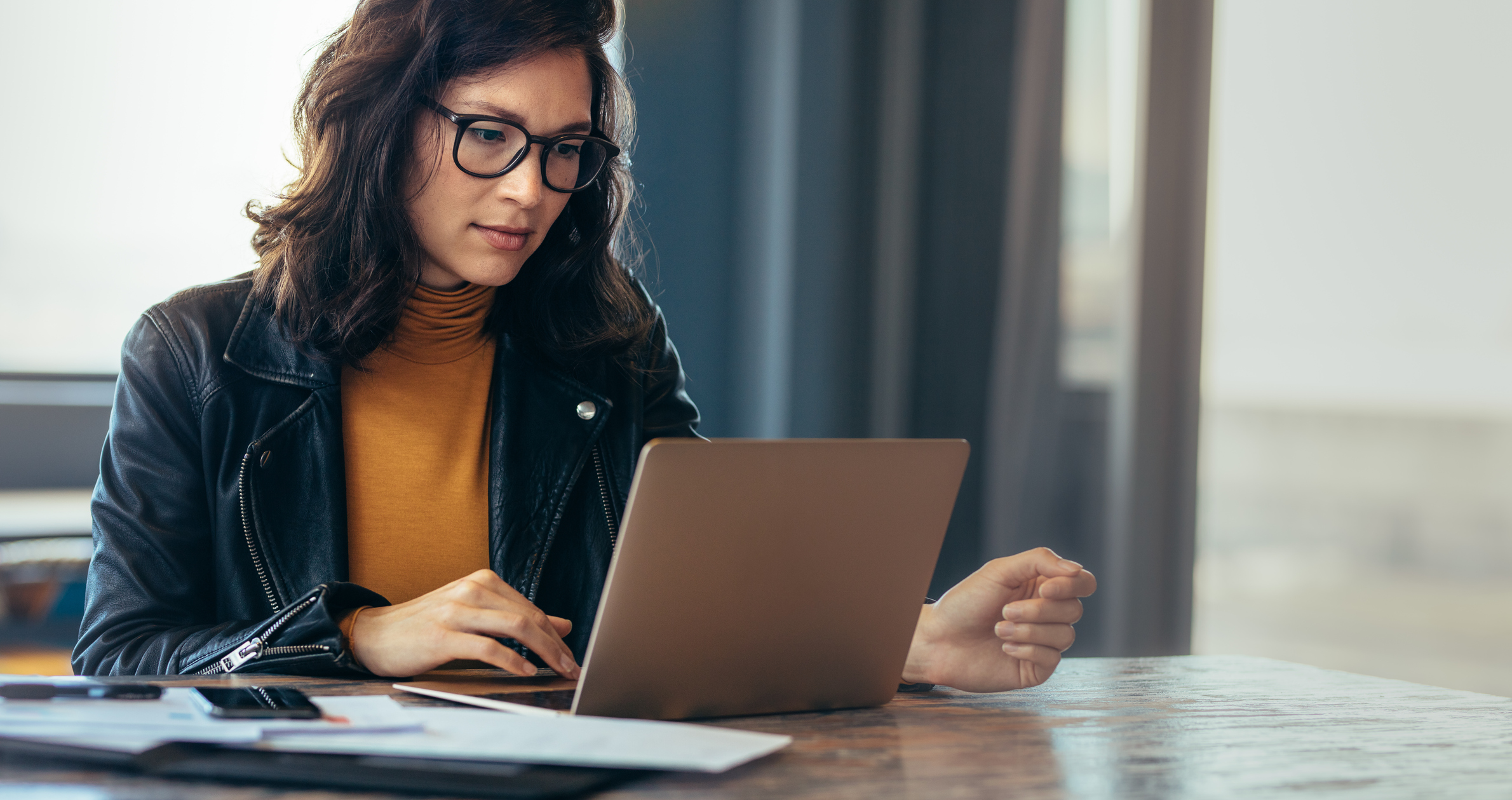 Women working on a laptop