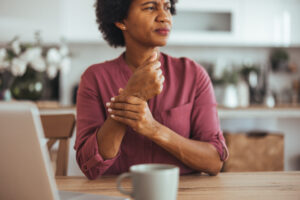Woman with chronic pain